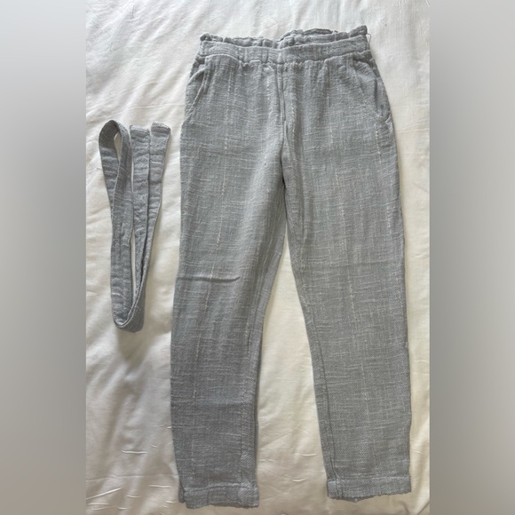 Free People Light Blue Pant & Belt Size 2 - Picture 5 of 13